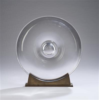 Glasobjekt mit Messingständer, Zdenek Stahlavsky (?) - Aus der Sammlung Schedlmayer II – Kleinode des Jugendstils und angewandte Kunst des 20. Jahrhunderts