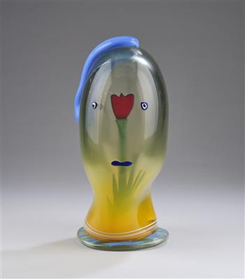 Hank Murta Adams (born in 1956), a head sculpture: "Tulip Head" - Dalla Collezione Schedlmayer  II