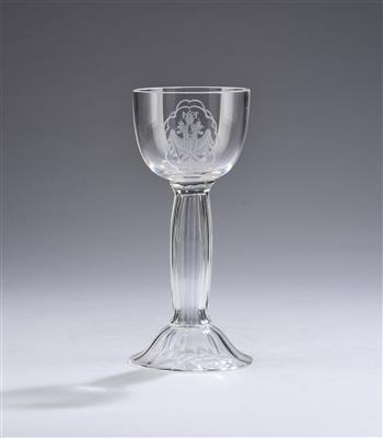 A war glass, Imperial and Royal Glass School in Haida, Johann Oertel & Co., Haida, before 1916 - From the Schedlmayer Collection II - Art Nouveau and Applied Art of the 20th Century
