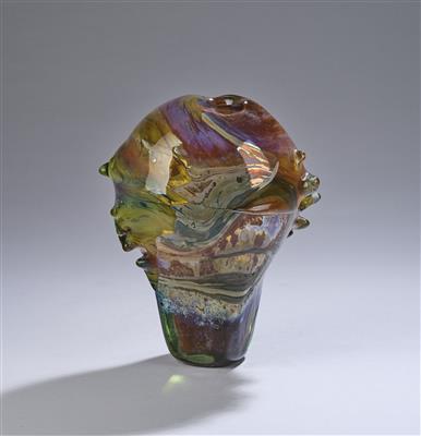 Samuel J. Herman (born in 1936), a glass object or vase, 1977 - Dalla Collezione Schedlmayer  II