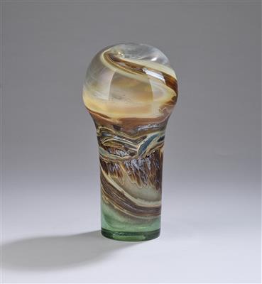 Samuel J. Herman (Mexico City 1936-2020 Lechlade/Gloucesterhire), a glass object or vase, 1977 - From the Schedlmayer Collection II - Art Nouveau and Applied Art of the 20th Century