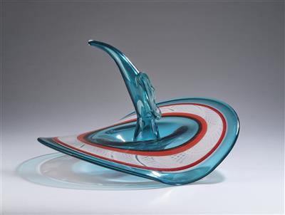 Stephen Dee Edwards (born in the USA in 1954), a glass object, 1989 - From the Schedlmayer Collection II - Art Nouveau and Applied Art of the 20th Century