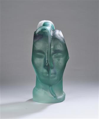 Stephen Dee Edwards (born in the USA in 1954), a large head sculpture, 1991 - Sbírka Schedlmayer II