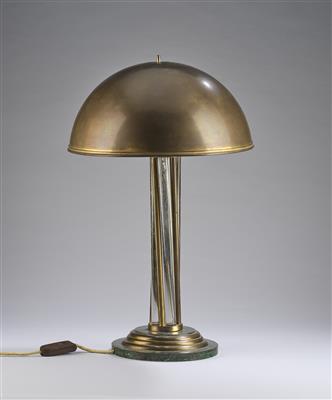 A brass table lamp, c. 1900/20 - From the Schedlmayer Collection II - Art Nouveau and Applied Art of the 20th Century