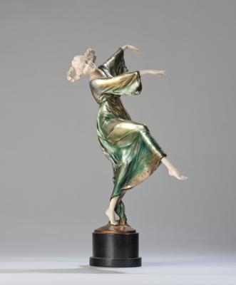 Bruno Zach (Zhytomyr 1891-1945 Vienna), a dancing female figure, Vienna, c. 1925/30 - Jugendstil e arte applicata del XX secolo