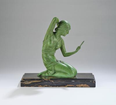 Demetre Chiparus (1886 Dorohoi - 1947 Paris), "Coquetry", Paris, um 1930 - Jugendstil & Angewandte Kunst des 20. Jahrhunderts