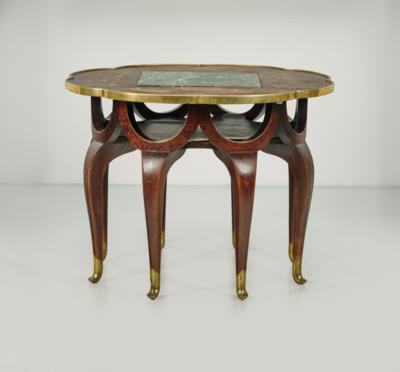 An elephant trunk table, designed by Adolf Loos (in collaboration with Max Schmidt / Werkmeister Berka), c. 1900, executed by Kunsttischlerei Friedrich Otto Schmidt, Vienna - Secese a umění 20. století