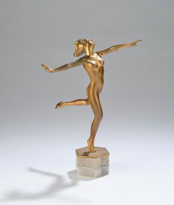 Josef Lorenzl, Tänzerin aus Bronze, Entwurf: Wien, um 1930 - Jugendstil & Angewandte Kunst des 20. Jahrhunderts