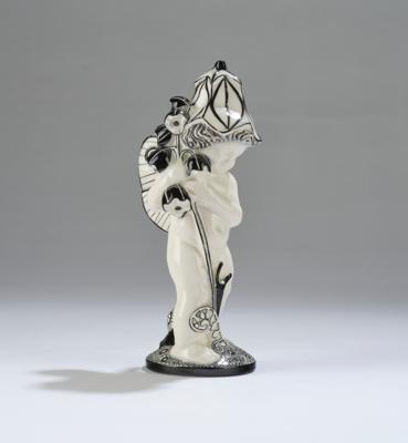 Michael Powolny, a putto as a bellflower, WK model number 137, designed in around 1907, executed by Wiener Keramik, by 1912 - Jugendstil e arte applicata del XX secolo