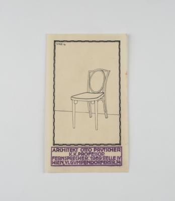 Otto Prutscher, 22 designs of chairs by Gebrüder Thonet, Vienna - Secese a umění 20. století