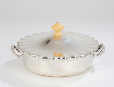Otto Prutscher (Vienna, 1880-1949), a covered silver bowl with ivory finial, Moritz Austria, Vienna, c. 1925 - Secese a umění 20. století