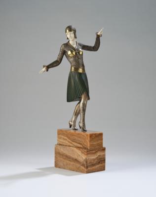Demetre Chiparus (1886 Dorohoi-1947 Paris), "Egyptian Style Dancer", Paris, c. 1925 - Secese a umění 20. století