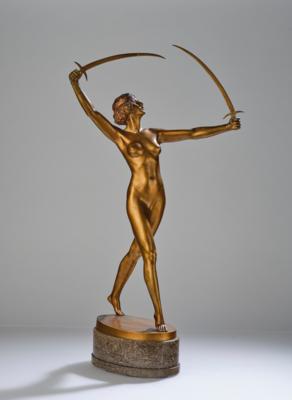 Gotthilf Jaeger (Cologne 1871-1933 Berlin), a sabre dancer, Germany, c. 1925 - Jugendstil e arte applicata del XX secolo