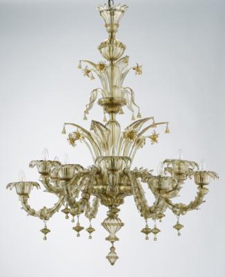 A large twelve-flame chandelier, Murano, 20th century - Jugendstil e arte applicata del XX secolo