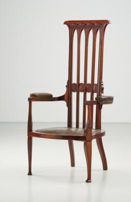 John Sollie Henry, an armchair, London, 1895 - Jugendstil e arte applicata del XX secolo