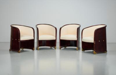 Josef Hoffmann, four armchairs, model number 720, designed in 1901, advertising page of the catalogue of Jacob & Josef Kohn, Vienna for the 15th Secession Exhibition in Vienna, added to the catalogue of Jacob & Josef Kohn, Vienna, supplement in 1902. - Secese a umění 20. století