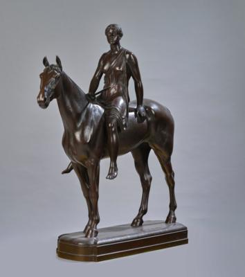 Louis Tuaillon (Germany, 1862-1919), a large bronze sculpture: Amazon on horseback, c. 1900/1915 - Jugendstil and 20th Century Arts and Crafts