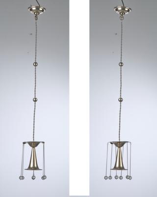 A pair of ceiling lamps in the manner of Josef Hoffmann - Jugendstil e arte applicata del XX secolo