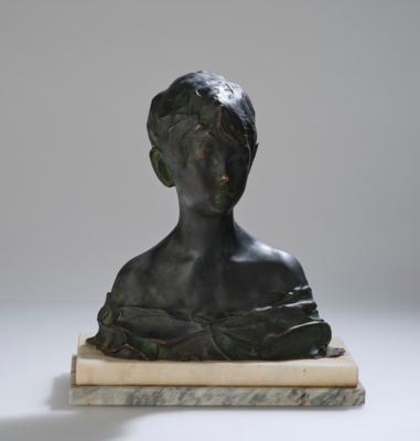Prince Paolo Troubetzkoy (Russia 1866-1938), a bust of a boy, designed in 1915 - Secese a umění 20. století