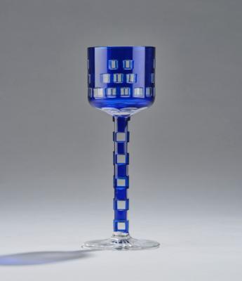 A wine glass in the manner of Otto Prutscher, probably Meyr’s Neffe, Adolf, c. 1912 - Jugendstil and 20th Century Arts and Crafts