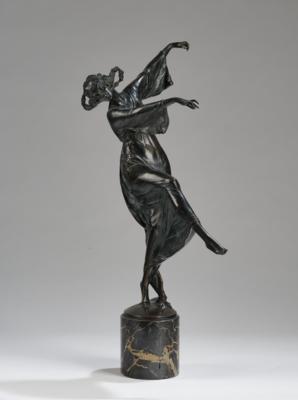 Bruno Zach (Zhytomyr, 1891-1945 Vienna), a bronze female dancer, Vienna, c. 1925/30 - Jugendstil e arte applicata del XX secolo