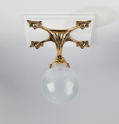 A gilt bronze ceiling lamp in the style of Louis Majorelle, c. 1900/1905 - Secese a umění 20. století