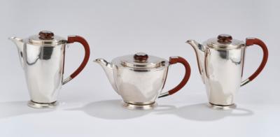 A three-piece coffee and tea service made of 925 silver, Birmingham, c. 1947 - Jugendstil and 20th Century Arts and Crafts