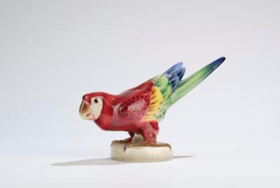 Eduard Klablena, a parrot, model number 506, executed by Keramos, Vienna, as of 1950 - Jugendstil and 20th Century Arts and Crafts
