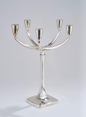 A five-arm silver chandelier, W. A. Bolin, Stockholm, 1960 - Jugendstil e arte applicata del XX secolo