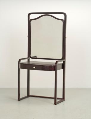 Josef Hoffmann, a toilet table (Poudreuse, Kosmetiktisch, Frisiertisch), model number 1135, designed in 1905, produced as of 1906, added to the catalogue in 1906 (1907 in the supplement to the catalogue), executed by Jacob & Josef Kohn, Vienna - Secese a umění 20. století