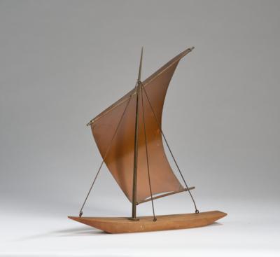 A sail boat, cf model number 3454, Werkstätten Hagenauer, Vienna - Jugendstil and 20th Century Arts and Crafts