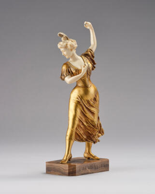 Amelie Colombier (France, 1967-1912), a female dancer: Carmencita, France, c. 1900 - Jugendstil e arte applicata del XX secolo