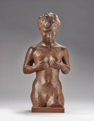 Anker Hoffmann (Denmark, 1904-85), a bronze figure of a female nude ("Nina"), 1953 - Jugendstil and 20th Century Arts and Crafts