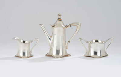 A three-piece silver service, Vienna, by May 1922 - Jugendstil and 20th Century Arts and Crafts