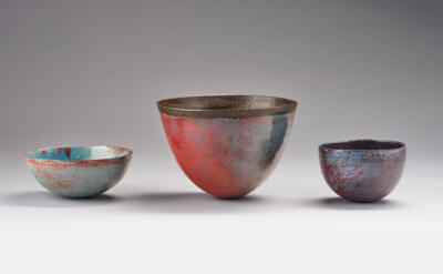 Eva Klinger-Römhild (Benediktbeuern 1945-2012 Salzburg), three bowls - Jugendstil and 20th Century Arts and Crafts