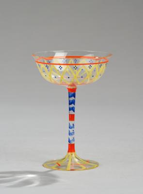 Josef Hoffmann, a small goblet (liqueur glass), model number gs 8-2, Moser Karlsbad, 1923-33 - Jugendstil and 20th Century Arts and Crafts
