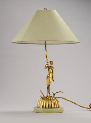 Karl Hagenauer, a table lamp, model number 1560, model for the ‘Katalog der Werkstätte Hagenauer aus dem Jahr 1928’, executed by Werkstätte Hagenauer, Vienna - Secese a umění 20. století