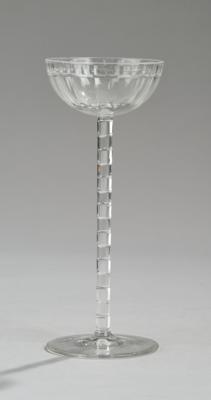 Otto Prutscher, a goblet, designed in around 1907, executed by Meyr’s Neffe, Adolf, merchant-employer E. Bakalowits Söhne, Vienna - Jugendstil e arte applicata del XX secolo