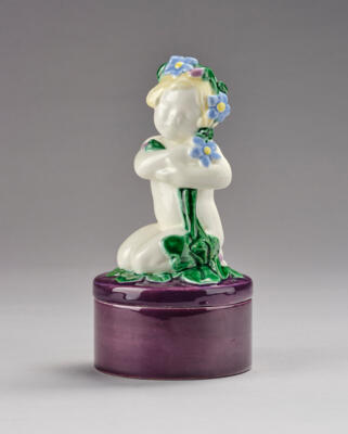 Rudolf Podany, a “liverworts” bonbonnière, model number 154, Keramos, Vienna, by 1949 - Jugendstil e arte applicata del XX secolo