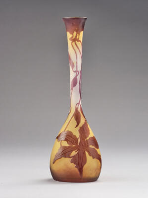 Vase "Clematites", Emile Gallé, Nancy, um 1925 - Jugendstil & Angewandte Kunst des 20. Jahrhunderts