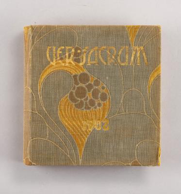 Ver Sacrum, year V (1902), “Mitteilungen der Vereinigung Bildender Künstler Österreichs”, 24 booklets with original textile binding by Koloman Moser: “Blütenerwachen” for Backhausen, design no. 3907, published by Vereinigung Bildender Künstler Österreichs - Secese a umění 20. století