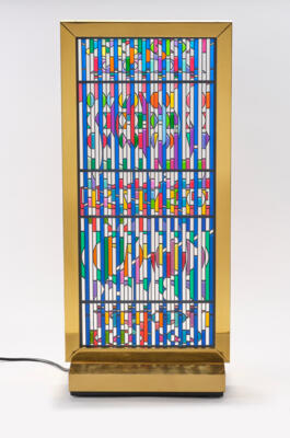 Yaacov Agam (born in Israel in 1928), "Shalom Window", no. 65/99, Edition Galleries Jerusalem/ Israel, produced in Germany, 1986 - Secese a umění 20. století