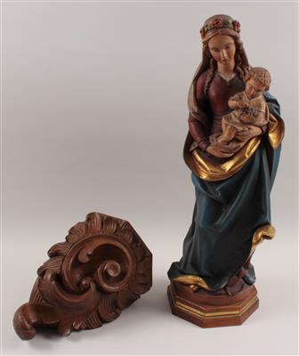 Madonna mit Kind, - Antiquariato