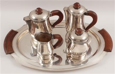 Fünfteiliges Art Deco-Kaffee- und Teeservice, - Antiques