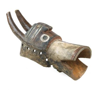 Mumuye, Nigeria, Kamerun: Tier-Maske für Tänze zu Ehren der Ahnen-Geister. - Starožitnosti