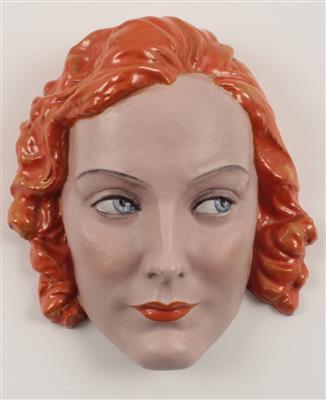 "Greta Garbo"-Wandmaske, - Antiquariato