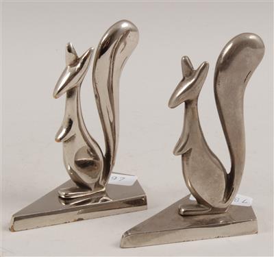 1 Paar Art Deco-Eichhörnchen, - Antiquariato