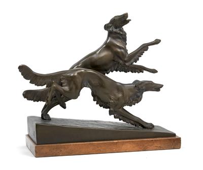 Josef Lorenzl(1892 Wien 1950), Zwei Windhunde, - Antiques