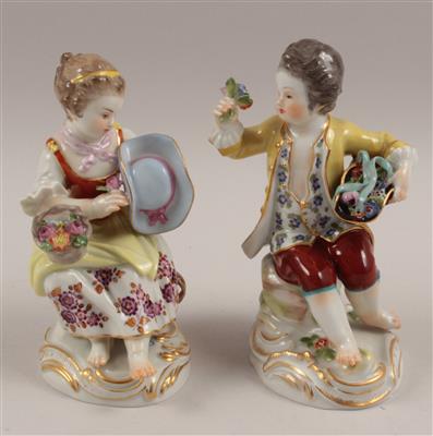 Mädchen und Knabe, - Antiques