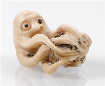 Oktopus-Netsuke, - Antiquariato